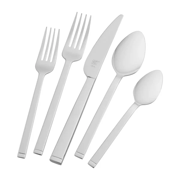 Squared 45-pc 18/10 Stainless Steel Flatware Set